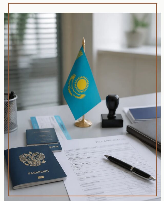 Оформление визы в Казахстан для поездки и работы в Кимрах